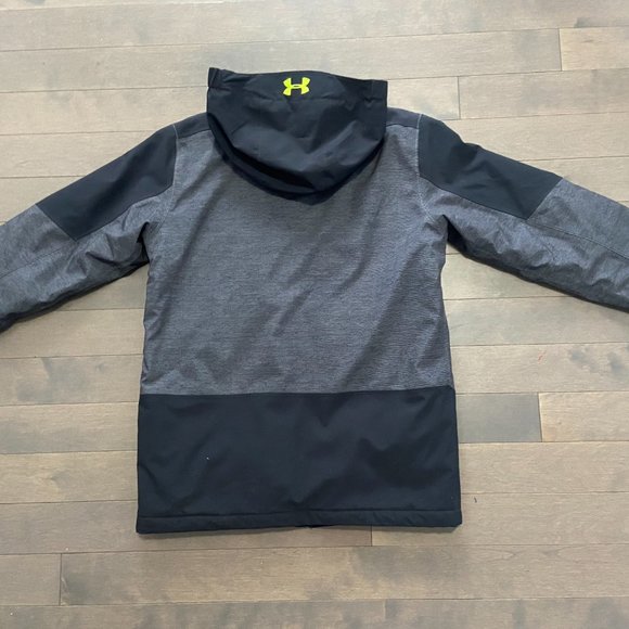 Under Armour Boys' Castlerock Winter Jacket, Kids', Waterproof, Fluorescent - Picture 6 of 9